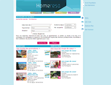 Tablet Screenshot of booking.homeresa.com